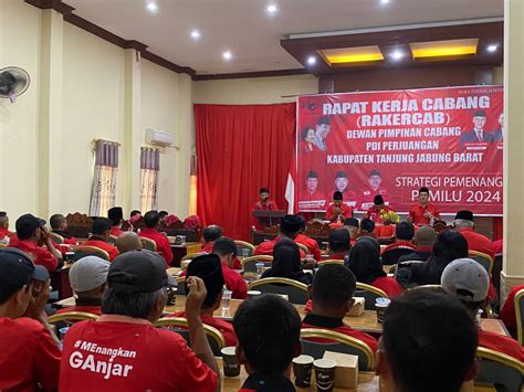 Gelar Rakercab Dpc Pdi Perjuangan Tanjab Barat Bahas Strategi