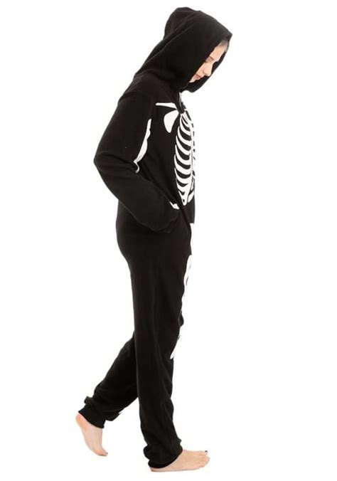 Hooded Skeleton Adult Onesie