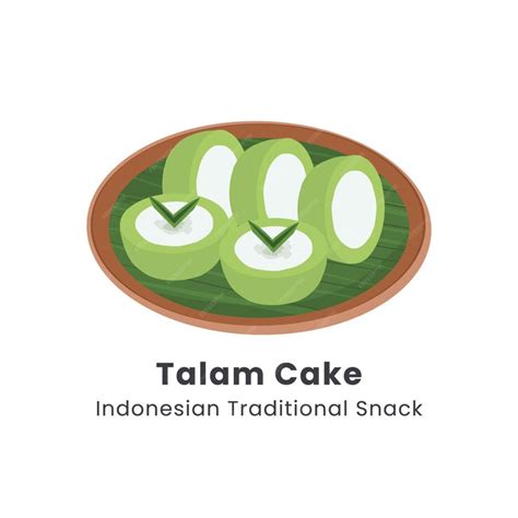 Premium Vector Hand Drawn Vector Illustration Of Talam Cake Or In