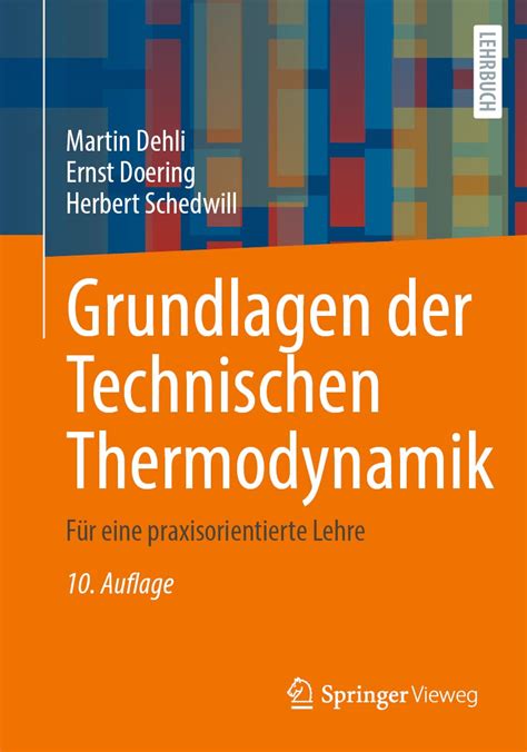 Grundlagen Der Technischen Thermodynamik Auflage Softarchive