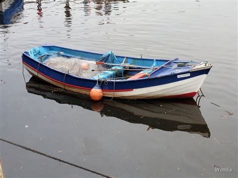 Coble Fishing Boat Whitby Harbour By Woodie Redbubble