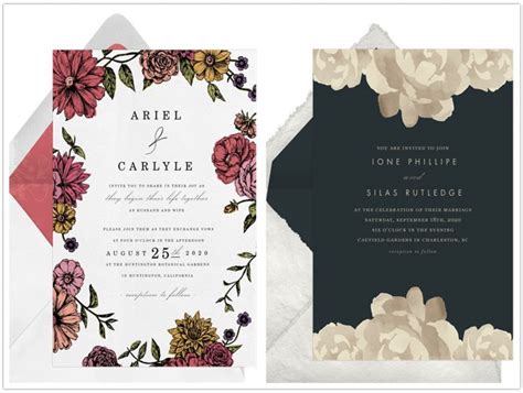 Floral Wedding Invitations | Greenvelope – All Fun Reviews