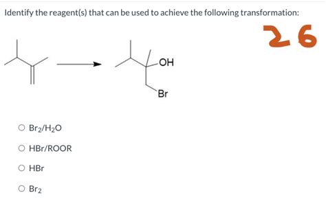 [solved] Chem Question Identify The Reagent S That Can Be Used To Achieve Course Hero