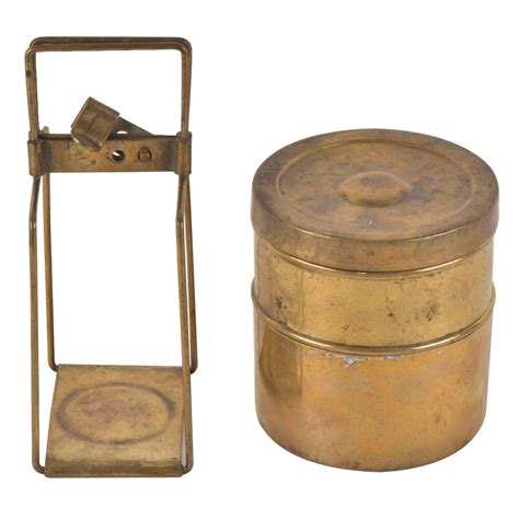 Brass Tiffin Box With Two Containers