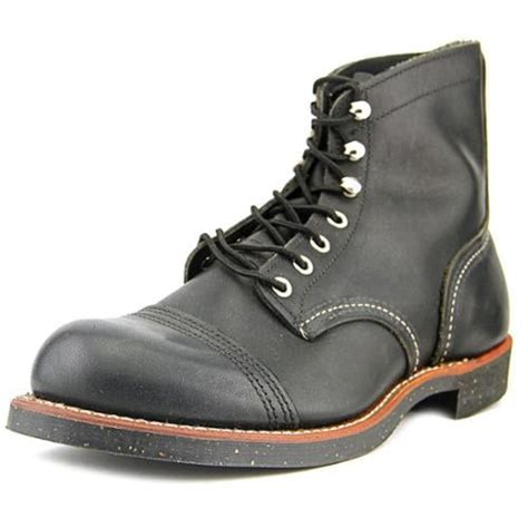 Red Kap Red Wing Heritage 8114 Iron Ranger 6 Inch Cap Toe Black Mens