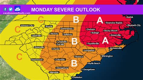 Severe Storms Expected Monday Damaging Winds Hail Few Tornadoes