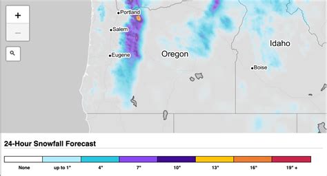 See Where Its Snowing In Oregon On This Interactive Map