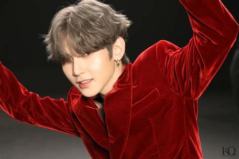 Yeosang Ateez Photo By Jongho Ateez Kang Yeo Sang Red Leather Jacket