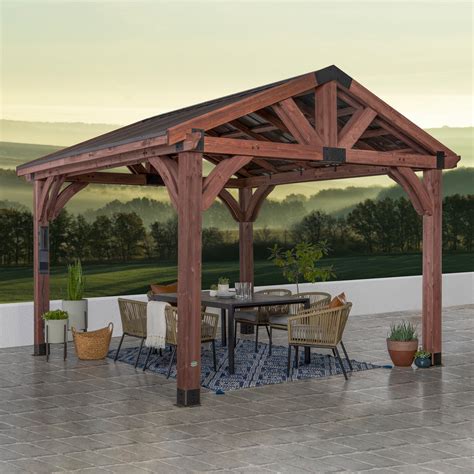 12x12 Arlington Gazebo With Electric Backyard Discovery