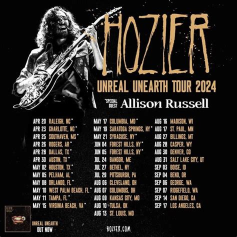 Hozier Concert Tickets 2024 - Ree Eulalie