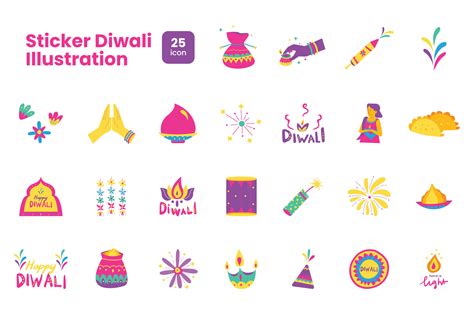 Sticker Diwali Illustration 35600532 Vector Art at Vecteezy