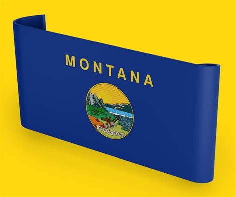 Free Photo Montana Flag Ribbon Banner