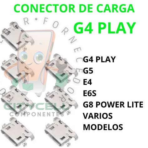 20x 10x Kit CONECTOR DE CARGA G4 Play G5 G8 POWER LITE Xt1603 Xt1600 G5