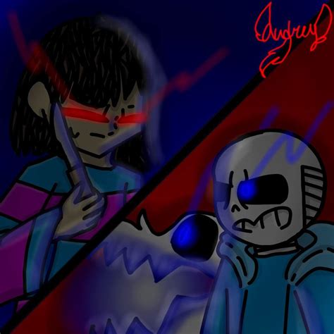 Sans Vs Frisk Genocide Route Undertale Amino