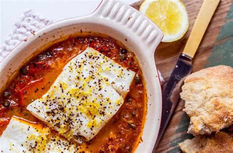 Baked Cod With A Rich Tomato Sauce Tesco Real Food