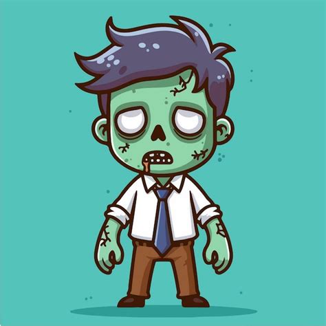 Premium Vector Vector Cartoon Zombie Illustration