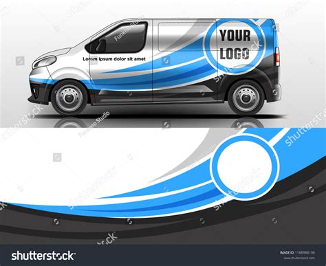 Van Wrap Design Wrap Sticker Decal Stock Vector Royalty Free