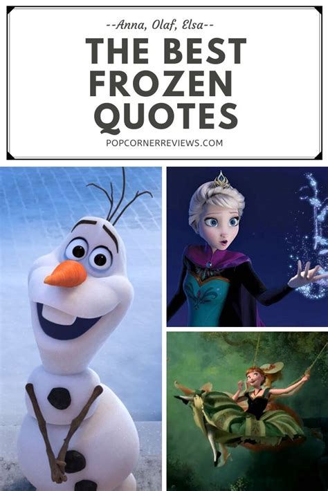 The Best Frozen Quotes from Anna, Elsa, and Olaf | Frozen quotes ...