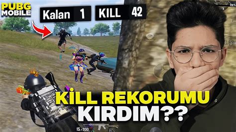 Sonunda Kİll Rekorumu Kirdim 42 Kİll Aldim Pubg Mobİle Youtube