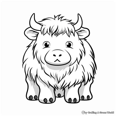 Yak Coloring Pages Free And Printable