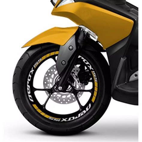 Jual STIKER LIST VELG MOTOR YAMAHA AEROX 155 NEW CUTTING STICKER