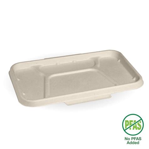 Compartment Natural Biocane Takeaway Base Lid Rapidclean