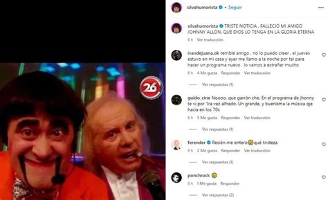 El Profundo Dolor De Rodrigo Vagoneta Por La Muerte De Johnny Allon Tn