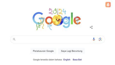 Google Doodle Sambut Hari Pertama 2024 Ubah Tampilan Usai Pesta Malam