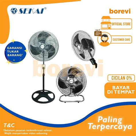 Jual KIPAS ANGIN TORNADO SEKAI 18 INCH STAND WALL FLOOR FAN IST