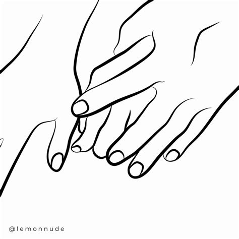 Hands Grabbing 3intimacy Sex Erotic Line Art Minimalism Black And