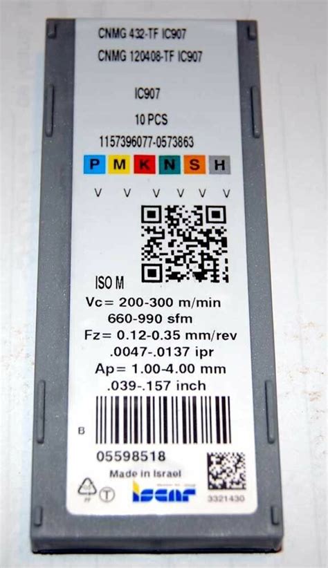 Pcs Iscar Cnmg Tf Ic Carbide Turning Inserts Ebay