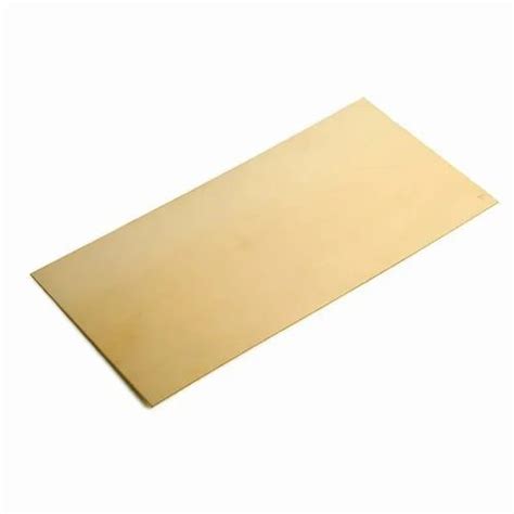 Golden Mm Polished Brass Sheet For Construction At Rs Kg In Samba