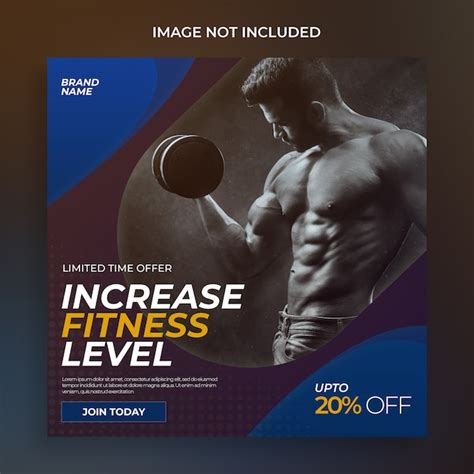 Fitness Social Media Post Template Premium Psd File