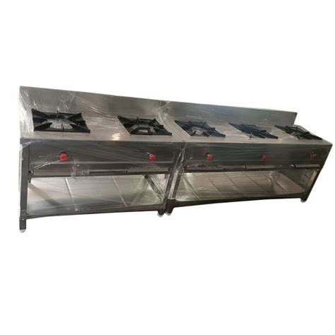 Stainless Steel Five Burner Gas Stove at Rs 49000 in Mumbai | ID: 2850265517591