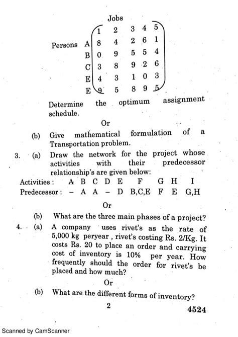 Quantitative Techniques Question Paper Mba Apl 14