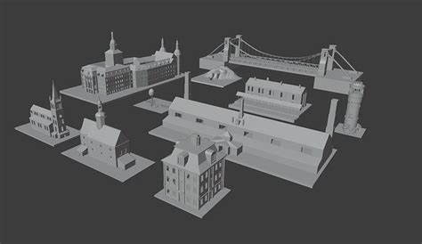 Low Poly Building Pack D Model Cgtrader