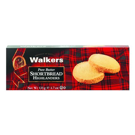 Walker S Shortbread Highlanders Pure Butter Shortbread Cookies 4 7 Oz Box