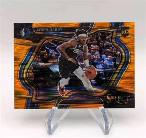 Jaden Hardy Panini Select Courtside Orange Flash Prizm Rc