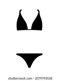 Bikini Icon Vector Illustration Stock Vector Royalty Free 574685068