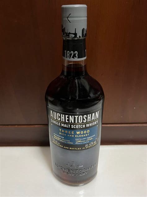 Auchentoshan Single Malt Three Wood Food Drinks Alcoholic Beverages