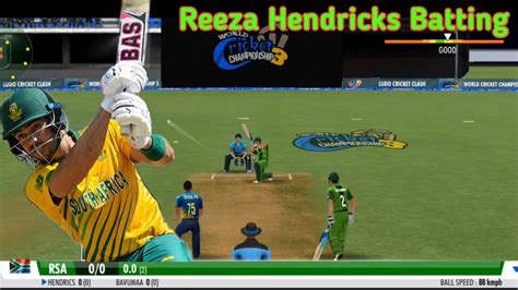 South Africa Vs Sri Lanka Reeza Hendricks Batting World Cup