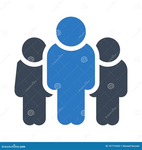 Employees Glyph Color Icon Stock Illustration Illustration Of People