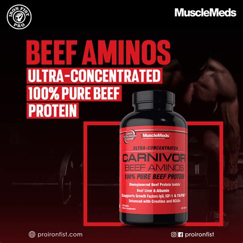 Musclemeds Carnivor Beef Aminos 300tabs Muscle Build