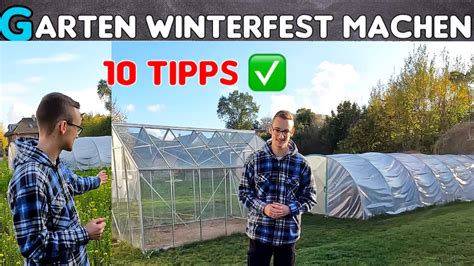 Garten Winterfest Machen Tipps Checkliste Youtube