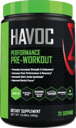 Havoc Pre Workout Mfit Supps Bodybuilding