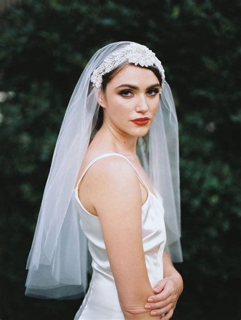 Fernanda Lace Veil Juliet Cap Veil Beaded Cap Veil S Veil