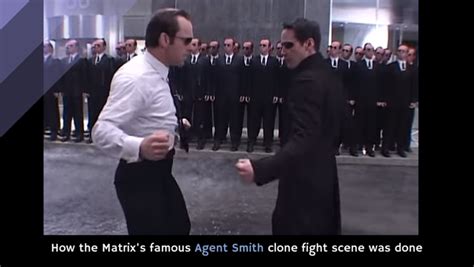 How the Matrix's famous Agent Smith clone fight scene was done [video ...