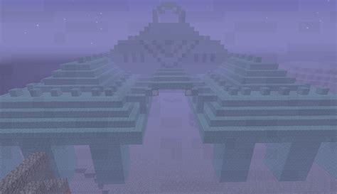 Stronghold under a Guardian Temple seed Minecraft Map