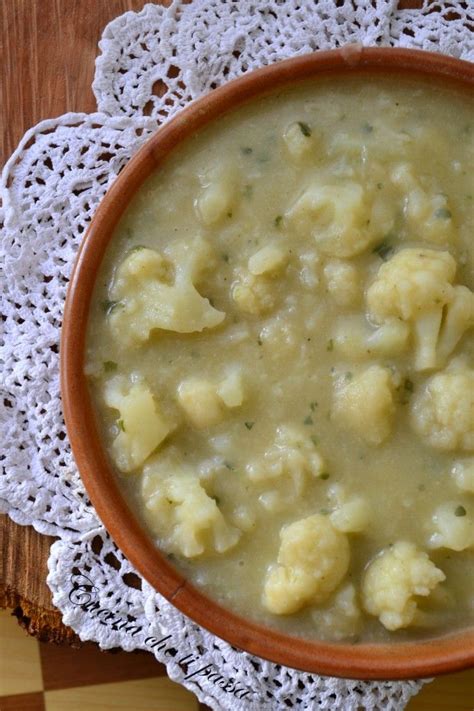 Zuppa Di Cavolfiore Con Patate Cucina Che Ti Passa Healty Food