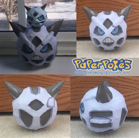 Paperpok S Pok Mon Papercraft Glalie Happy Holidays P